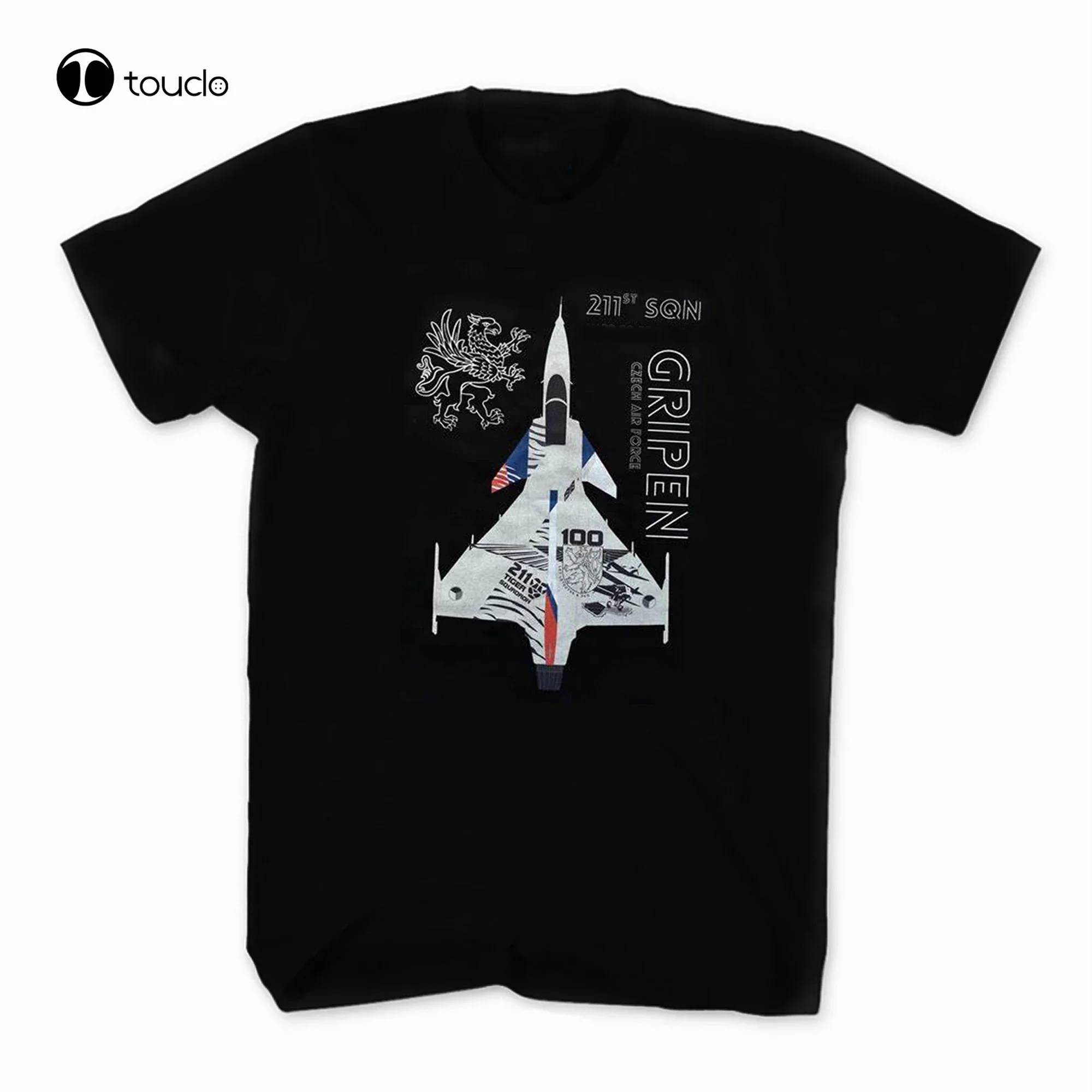 Czech Air Force 211 Sqn Jas-39 Gripen Fighter T-Shirt. Summer Cotton O-Neck Short Sleeve Men'S T Shirt Size S-5Xl Unisex Xs-5Xl