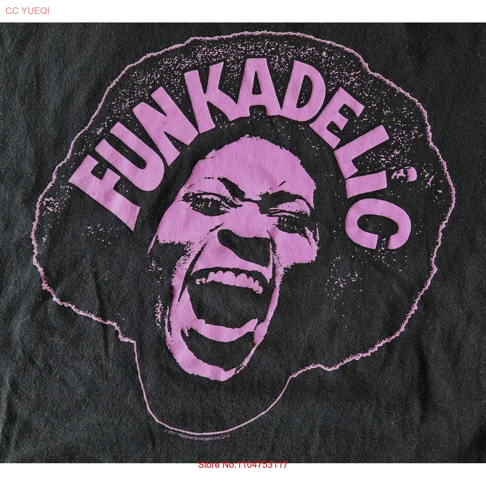 George Clinton Funkadelic Maggot Brain T Shirt Black Size XXL vintage Washed Stylish Breathable graphic fashion Comfortable