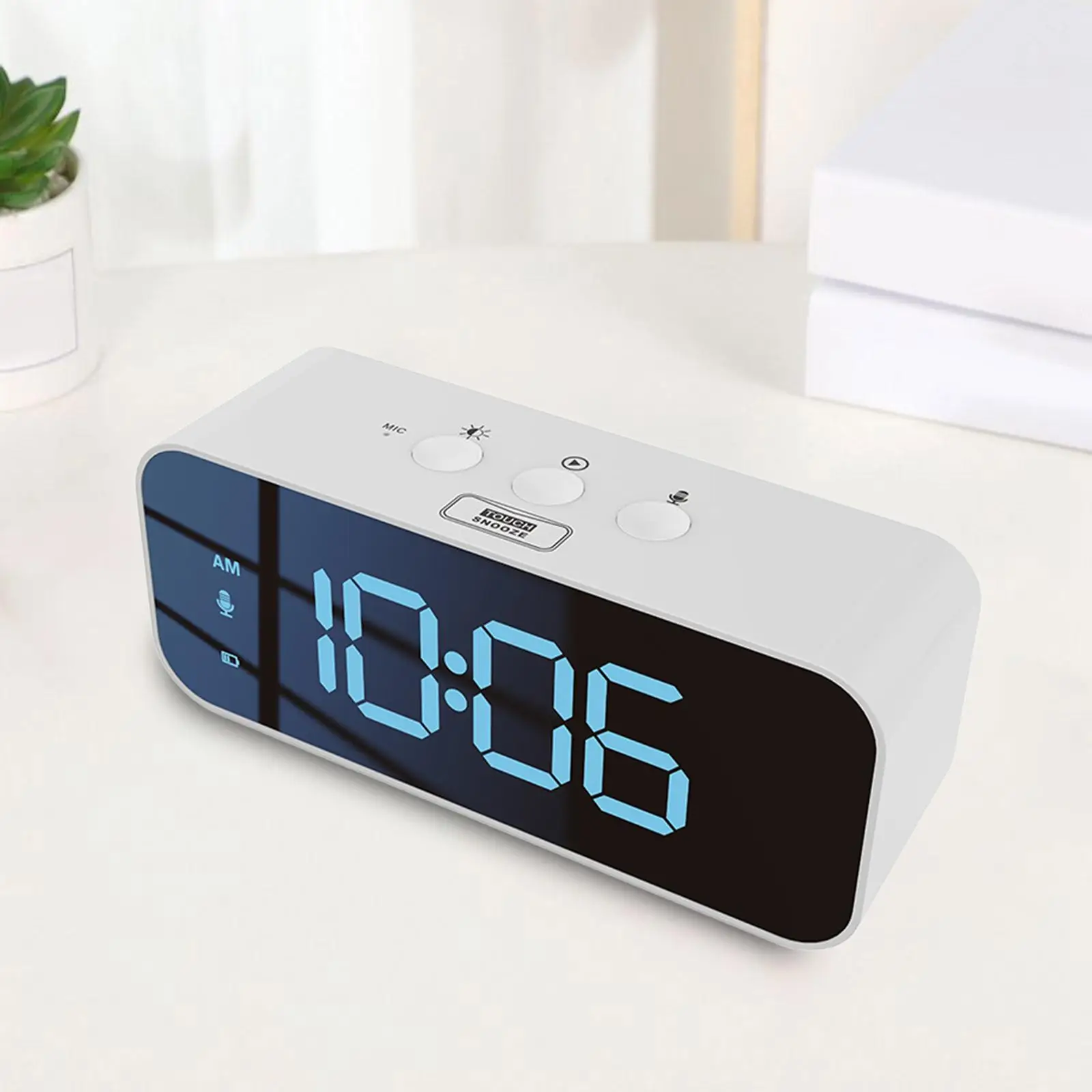 Dreamy Digital Alarm Clock With Two Alarm Settings Adjustable Brightness And Snooze Every Night Four Levels Backlight