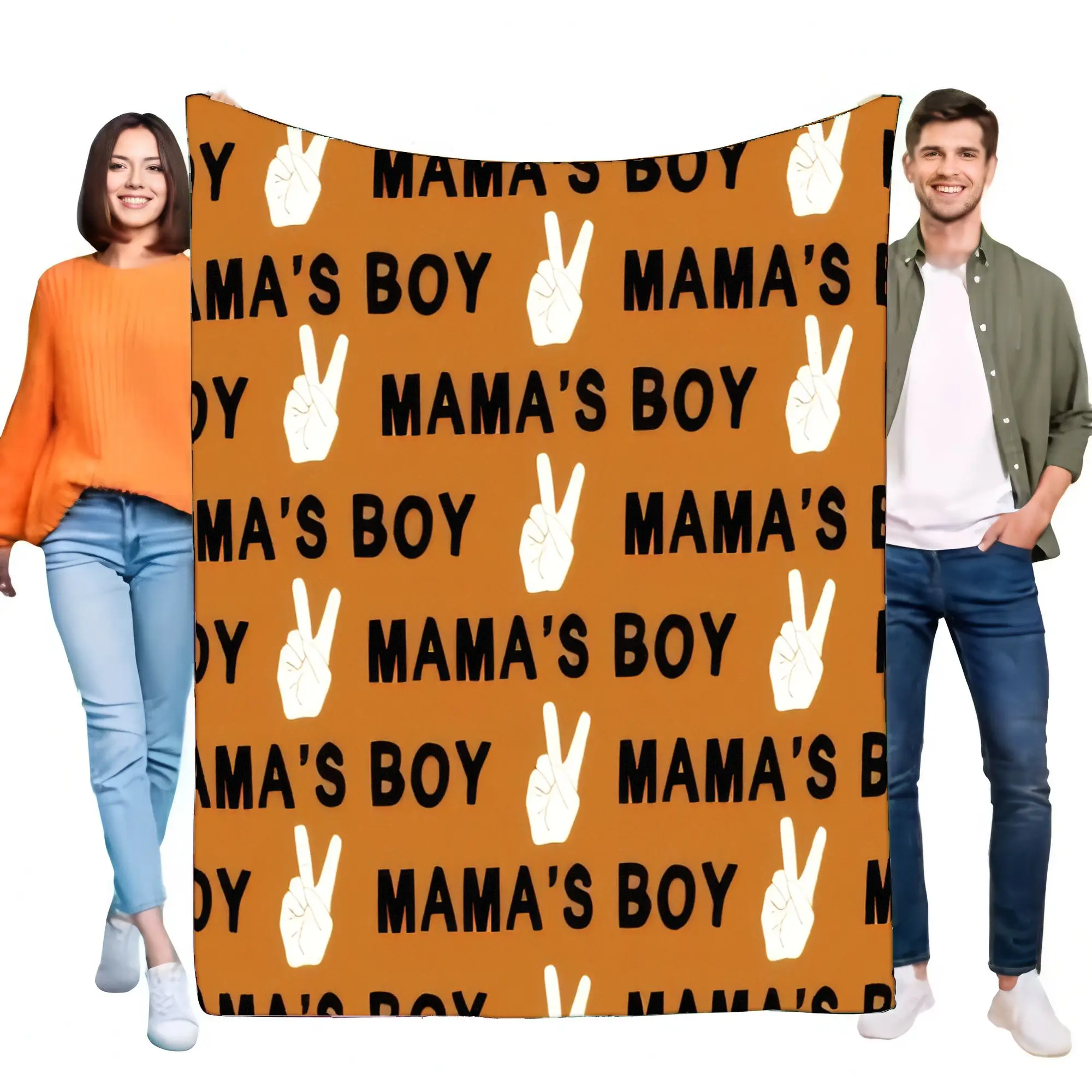 ママのボーイブランケット 暖かくて柔らかい ベッド ソファ スローケット 母へのギフト おしゃれで軽量なルームデコレーション オールシーズンに最適