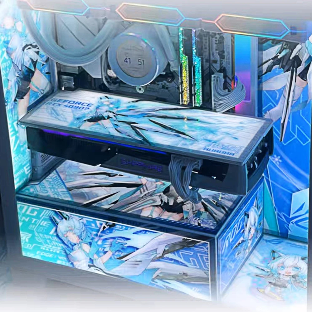 Customize Computer Case RGB Lighting Panel ARGB MOD VGA Side Backplate Cover,PC Cabinet PSU Plate 5V 12V Colorful AURA SYNC