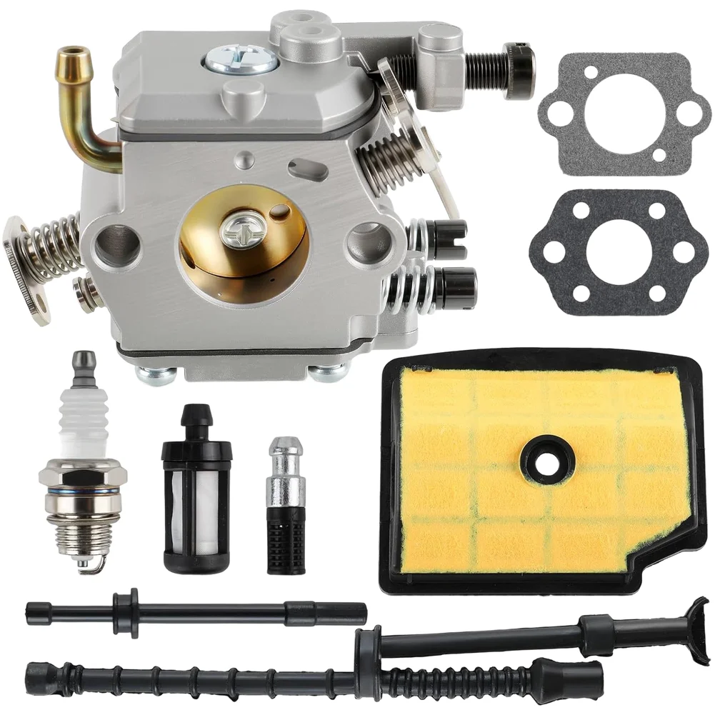 Carburetor Kit for MS200 MS200T 020T Chainsaw Includes Air Filter Fuel Cap Hose 11291 200653 Maintenance Parts view 2