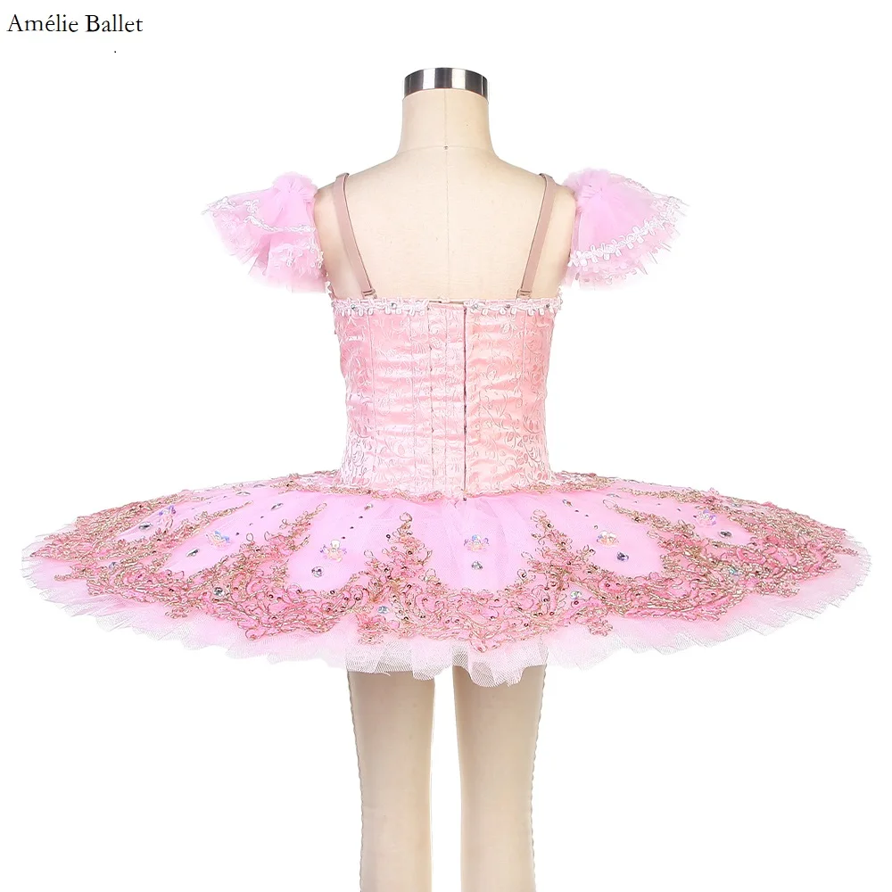 B22306 Customized Pink Professional Ballet Tutu for Adult Girls Sugar Plum Dance Costumes Solo Dress Classical Ballet Tutus