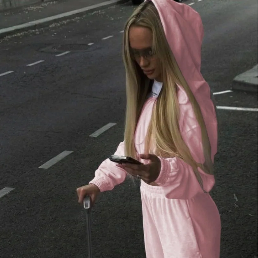 2026 Europe, America, The New Sexy Slim-fit Women's Clothing Korean Velvet Sports And Leisure Suit