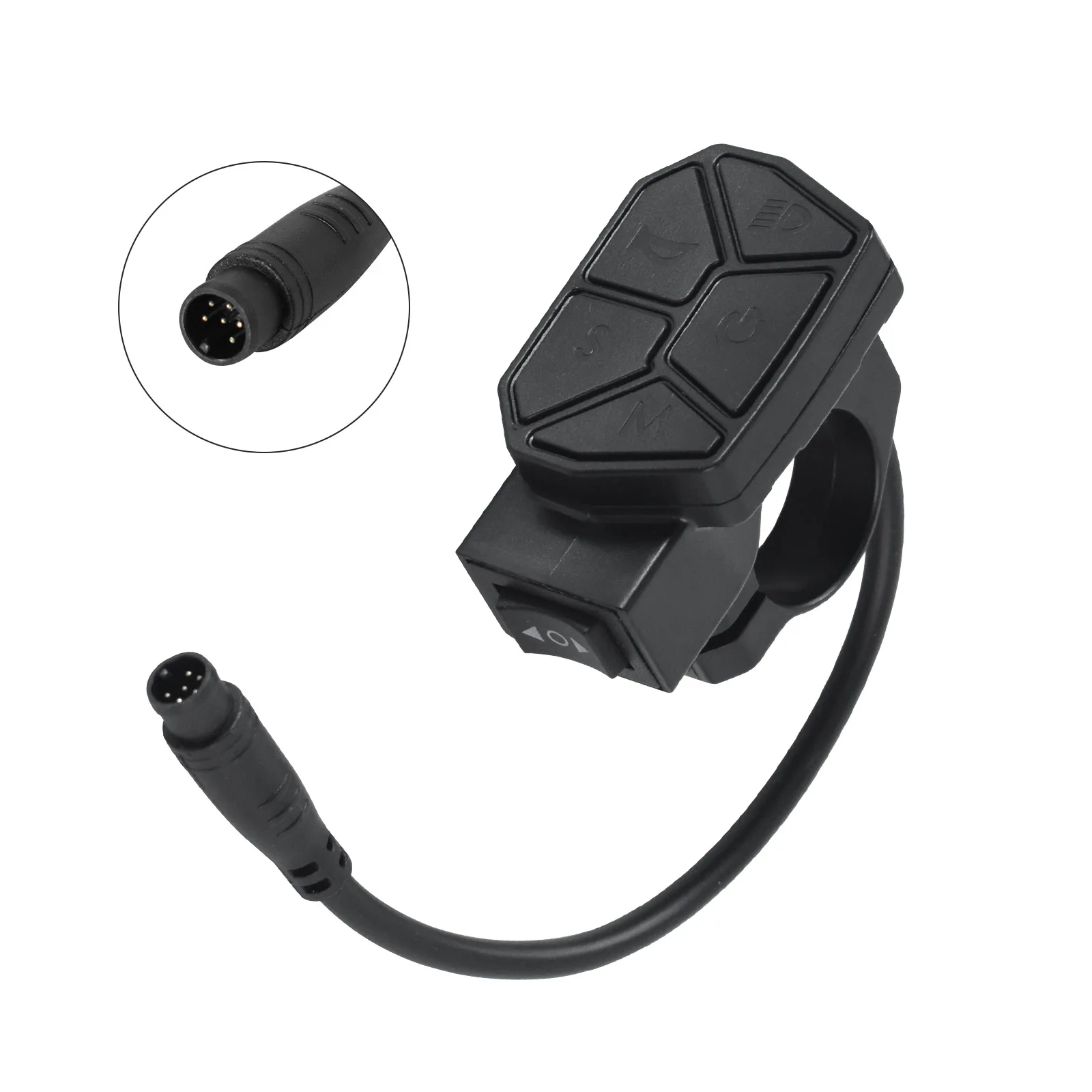 Electric Scooter Multi-functional Switch For Horn Headlight Turn Signal Integrated 6-pin Switch E-scooter Accessories