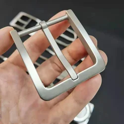 Titanium Belt Buckle 35 38Mm Non-Rust Metal Sweat Resistant Lightweight Men's and Women's Needle Buckle Belt Buckle