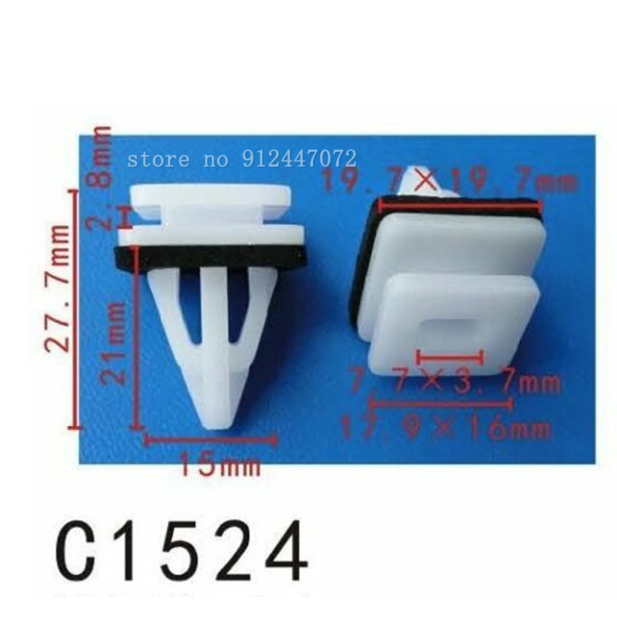 100/500x OEM Plastic Trim Clips for Side skirts Sill Moulding Rocker Cover  Honda 91513S7S003 91513S-7S003  with sealer