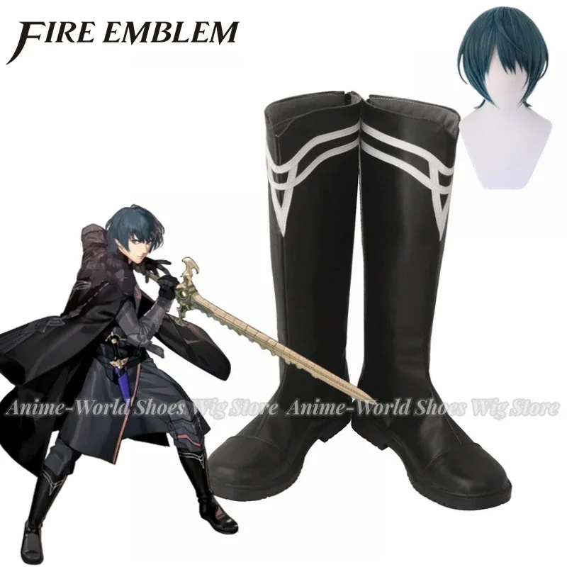 2025 11 شعار النار ثلاثة منازل ذكر Byleth تأثيري الأحذية أحذية من الجلد مخصص أي حجم