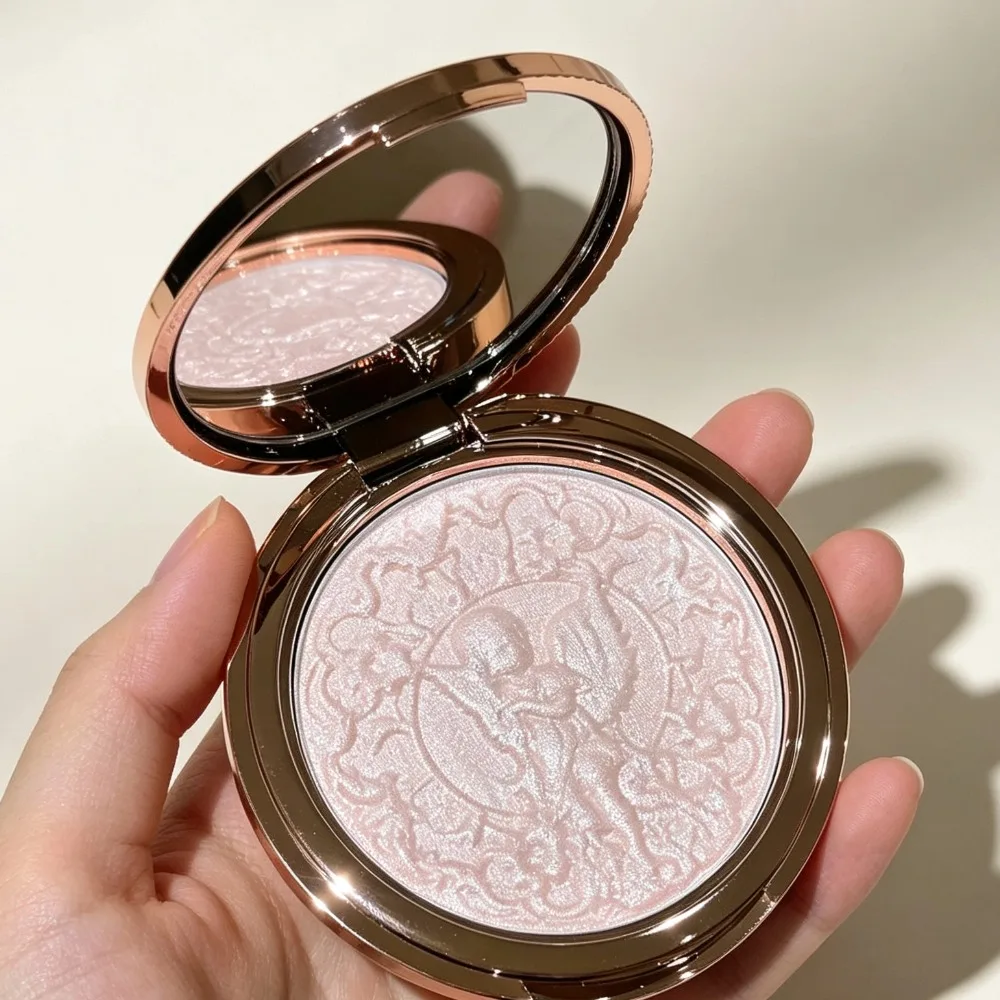 Vintage Angel Series High Gloss Powder Glittering Highlighter Contour Palette Long Lasting Brightening Sculpting Face Makeup