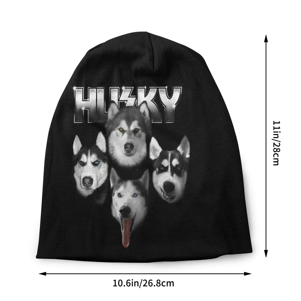 Bonnet Hats Dog Men Women's Thin Skullies Beanies Hat Siberian Husky Autumn Spring Warm Cap Hip Hop Caps