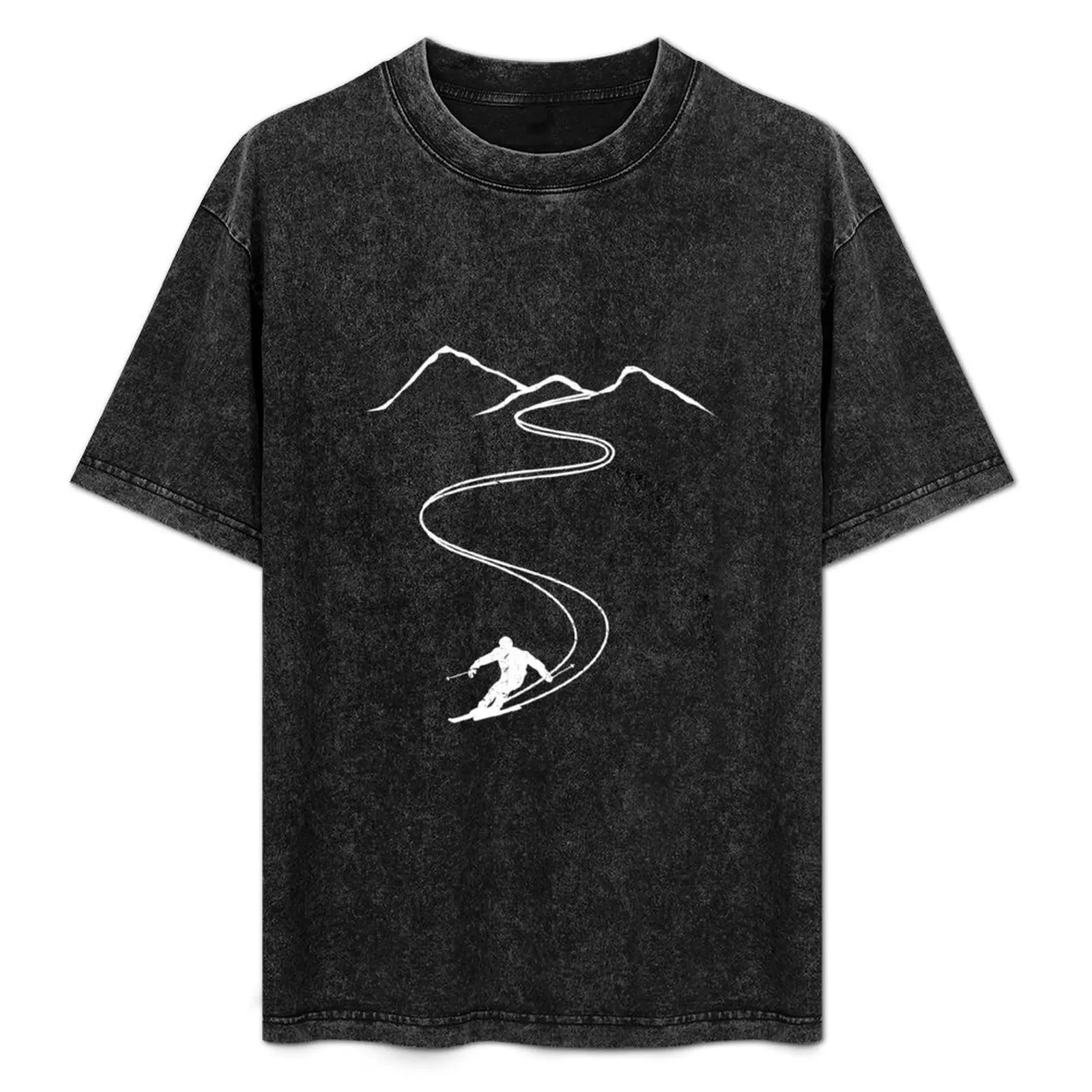 Skiing Gift For Skier T-Shirt heavyweights custom t shirt boys animal print mens vintage t shirts