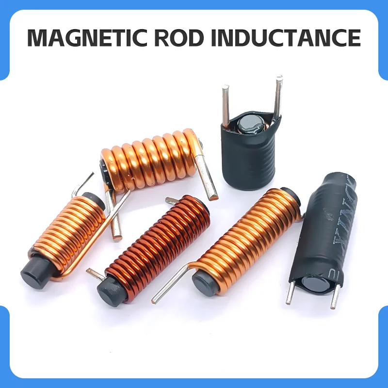 Horizontal 4*20mm 4.7/7.8/12UH R Bar Rod Inductor Core Coils Both Sides Out Legs
