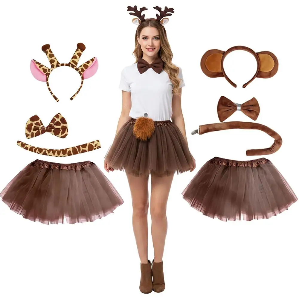 Kit Renne – Serre-Tête, Nœud, Queue et Tutu – photo 1