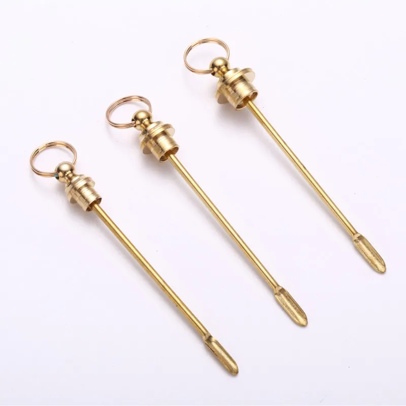 3pcs/lot Mini Tobacco Spoon Metal Micro-tuning Bottle Shovel Tea Herb Powder Spade Smoking Tools Cigarette Accessories