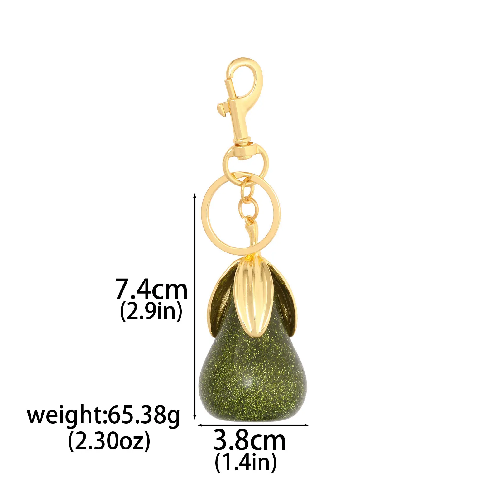 2025 جديد رائع كريستال الأخضر الكمثرى قلادة المفاتيح لمدرب Goyard حقيبة يد حقيبة كتف لتقوم بها بنفسك حقيبة إكسسوارات جذابة #6