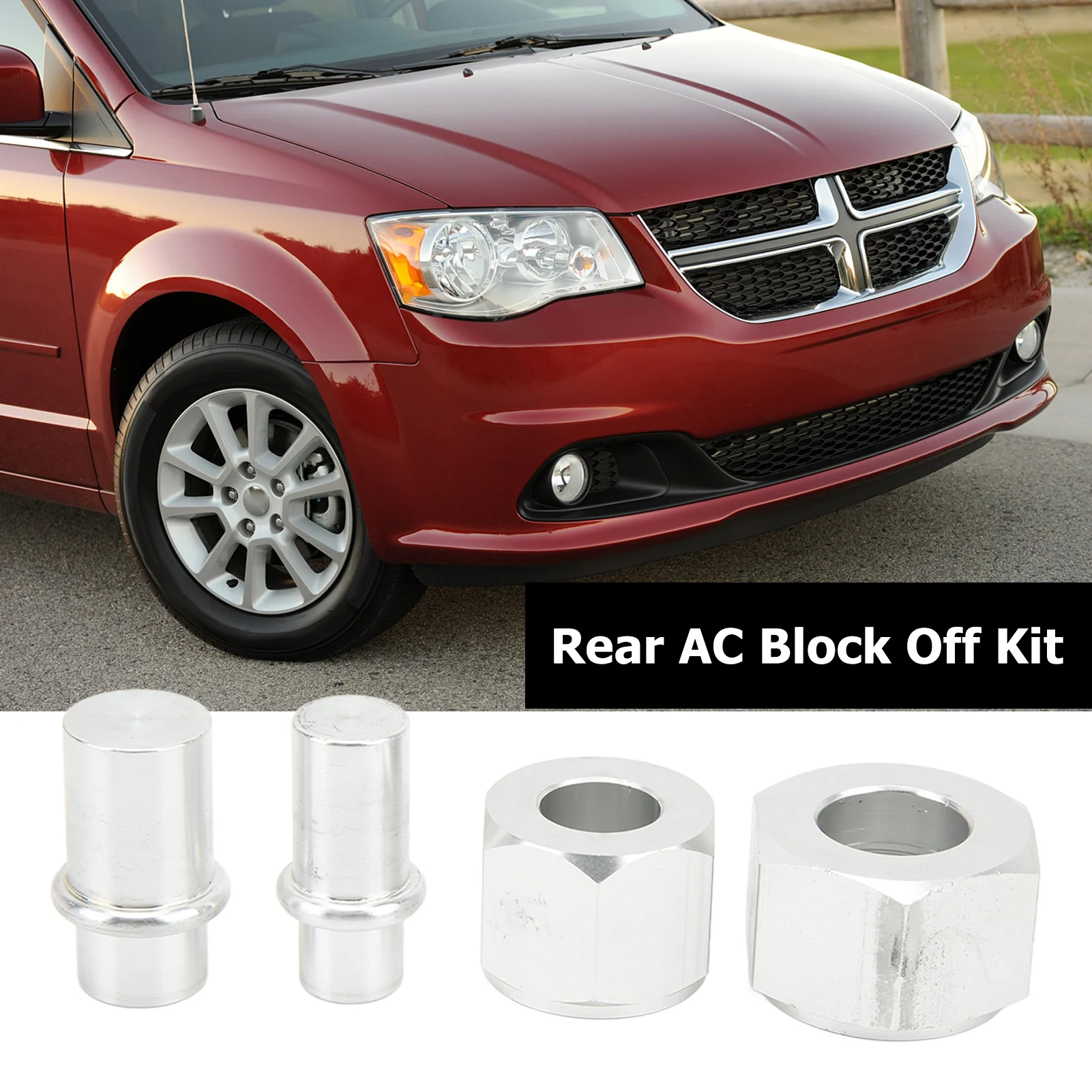 Rear AC Block Off Kit Easy Installation Metal AC Line Repair Tools Wear Proof Perfect Fit High Precision  Proof for Car