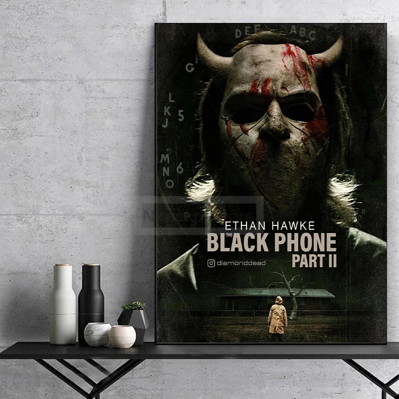 أفلام الهاتف الأسود 2 ملصق 2025 أحدث فيلم الرعب يطبع حائط لوح رسم الفن صور غرفة المنزل الإثارة الديكور #2