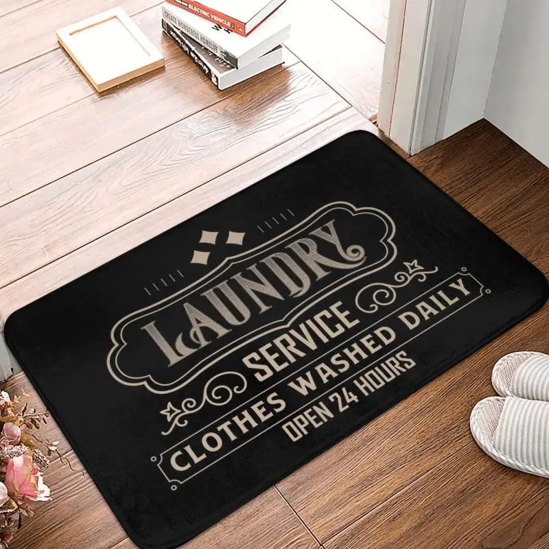 Custom Laundry Room Floor Door Kitchen Bath Mat Anti-Slip Outdoor Doormat Living Room Entrance Carpet Rug