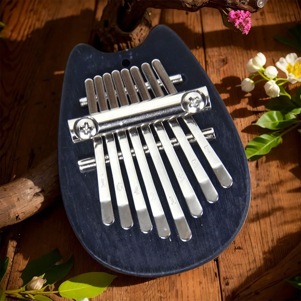 Wooden 8 Key Mini Kalimba Compact Finger Piano Ideal for Beginners and Music Lovers of All Ages