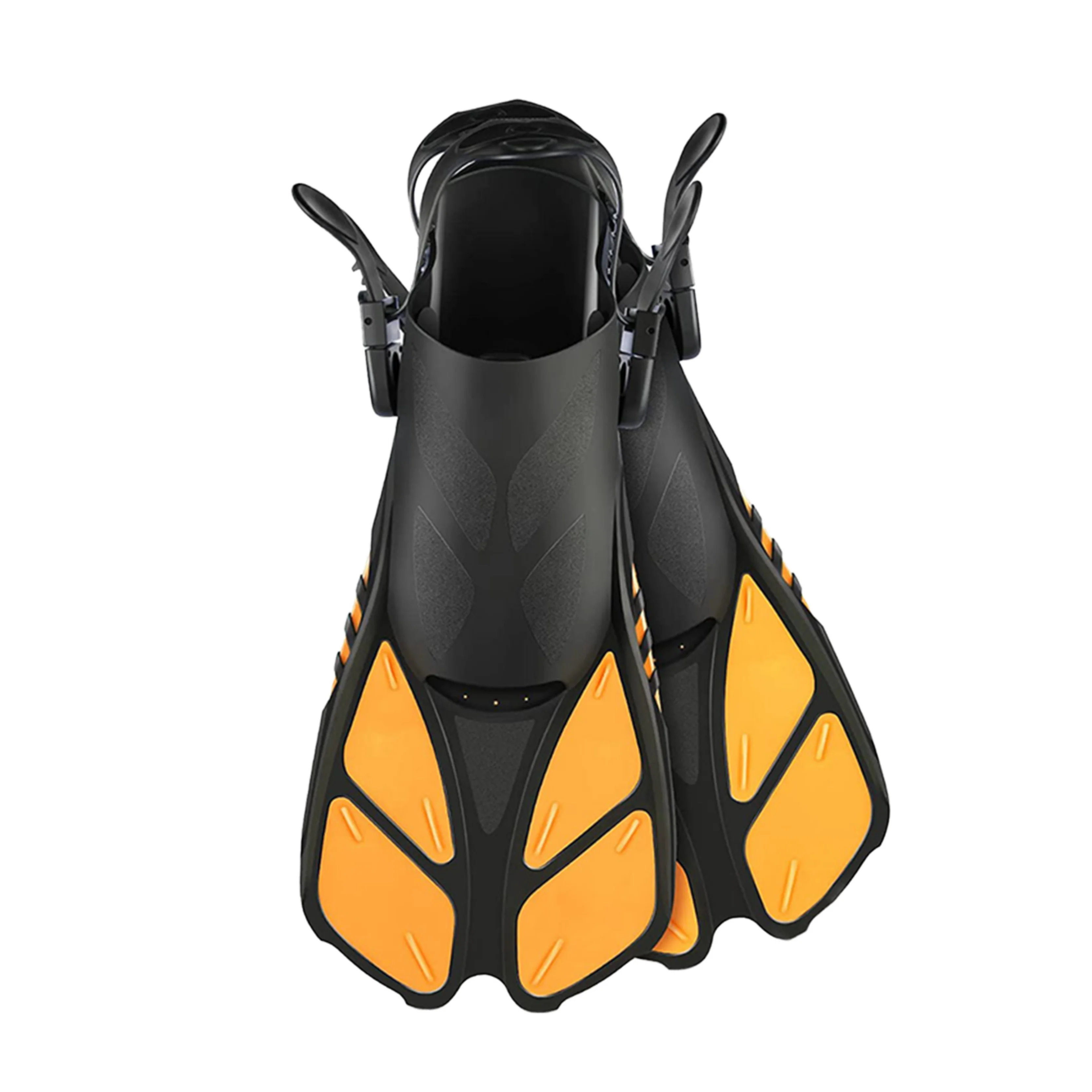 

Adjustable Open Heel Diving Swimming Pool Short Flippers Fins