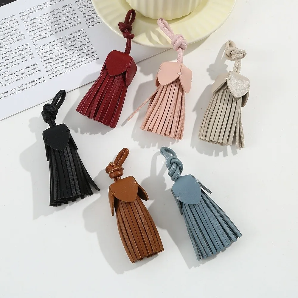 Faux Leather Leather Tassel Pendant Tassel Design Handmade Craft Keychain Accessory Multi-Purpose Use Lightweight