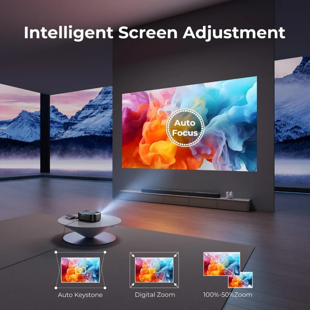 جهاز عرض أفلام خارجي 4K واي فاي بلوتوث مع فيديو Netflix Prime مدمج يوتيوب يدعم HDMI USB iOS Android Windows #1