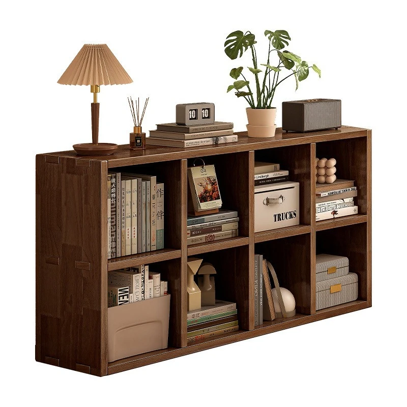 

Solid wood lattice cabinet, bookcase, locker, cabinet storage, locker integrated household floor-to-ceiling short cabinet