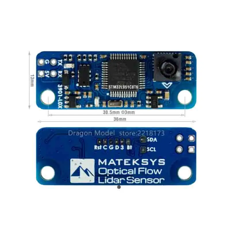 

MATEK OPTICAL FLOW & LIDAR SENSOR 3901-L0X INAV Flow Sensor Module for RC FPV Racing Freestyle F4 F7 Flight Controller Drone