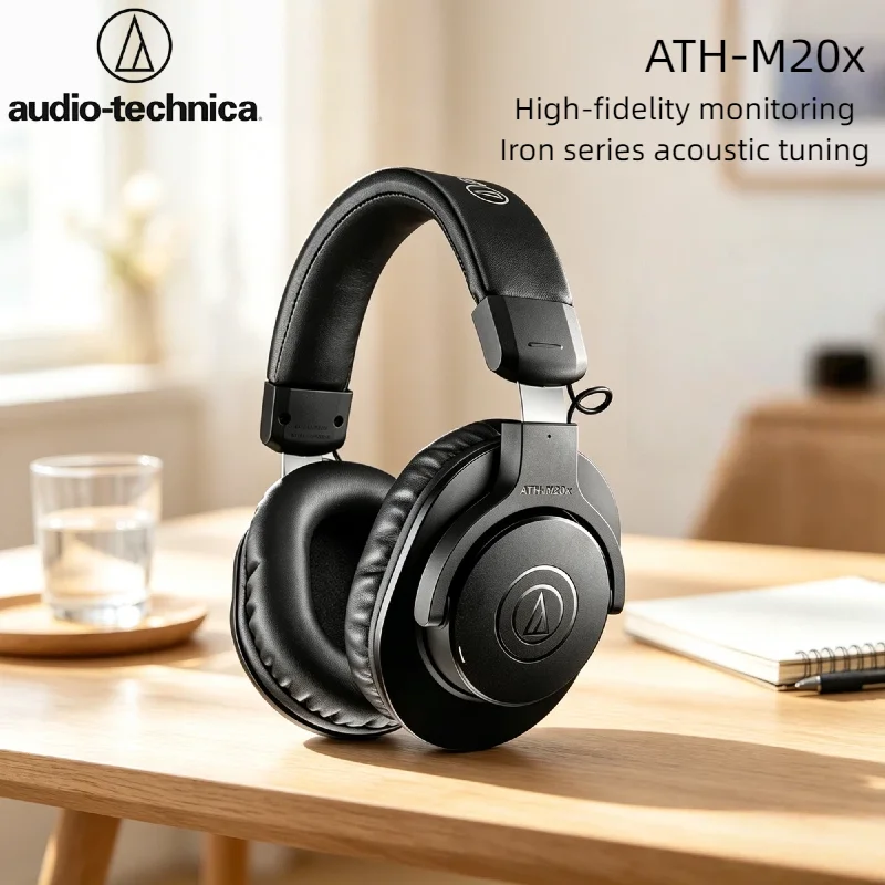 new-audio-technica-ath-m20x-wired-professional-monitor-headphones-over-ear-deep-bass-35mm-jack-earphone-game-music-headset