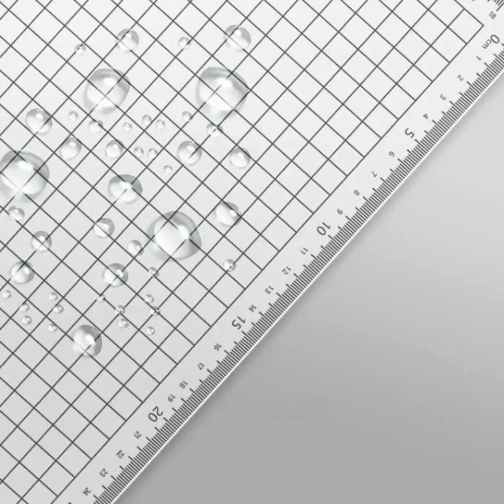 Anti Slip Pad Grid Sewing Cutting Mats Grid Scale PVC Transparent Ruler Board Waterproof A4 Writing Drawing Desk Pad Exam Office