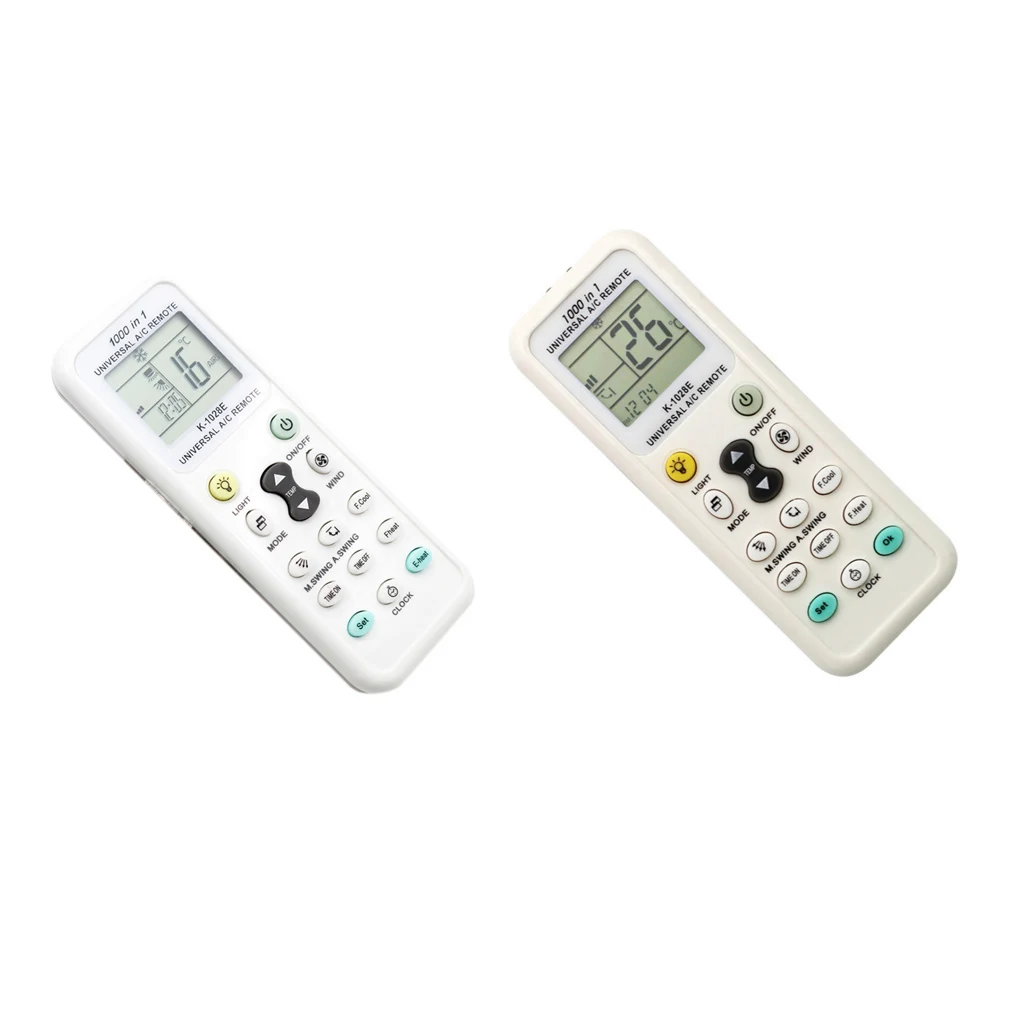 Universal Air Conditioner Remote Control Portable 8-10m LCD Display Battery Operated Indoor Hotel Controller E-heat Button
