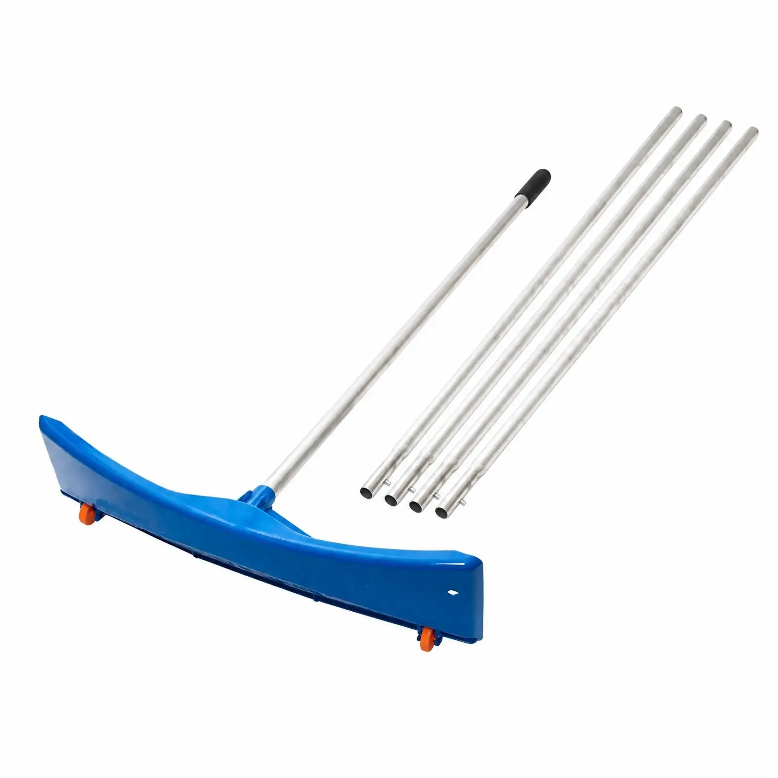 Telescoping Roof Snow Shovel Aluminum Snow Shovel with Wheels Extendable Lightweight for Homeowners, Outdoor Winter Use, Yards