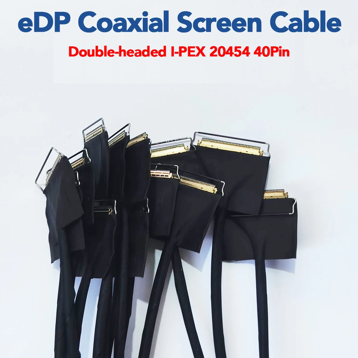 0.5mm 0.4mm podwójny kabel koncentryczny 4K przenośna płyta główna EDP kabel ekranu I-PEX 20454 40Pin lub LCD Panel modyfikować