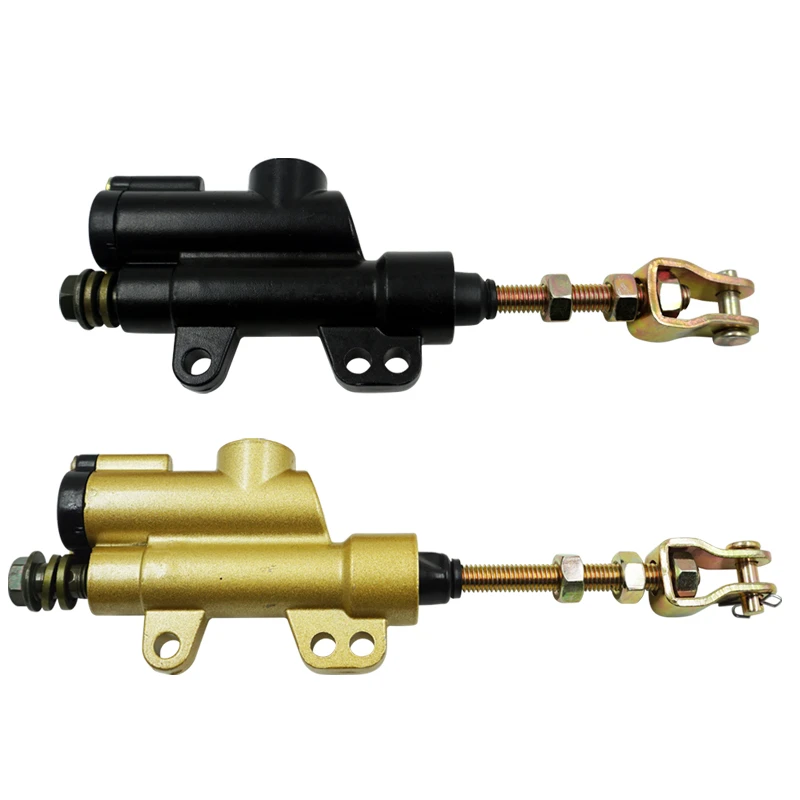 

Motorcycle Rear Disc Brake Master Cylinder Pump Hydraulic Brake Pump Refit Black Gold For ATV CQR Scooter Snowmobile Bike