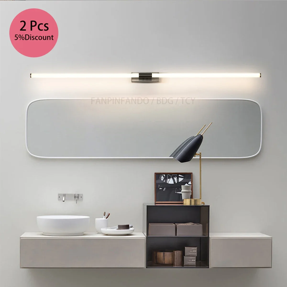 

LODOOO Modern Wall Lamp Mirror Light Bathroom For Bedroom Foyer Washroom Living Room Wall Light Gold/Black Indoor Fixtures