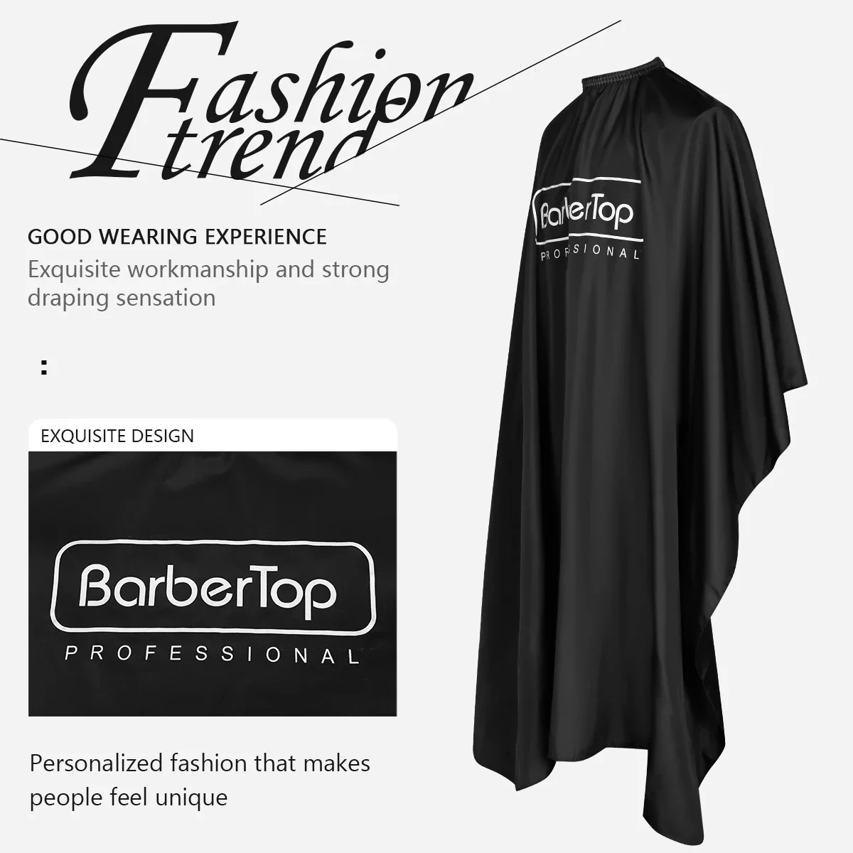Hairdressing Cape - Anti-Stick Haircut Cloth for Barbershop Salon, Layered Fast Drying Hair Cutting Tool Accessory