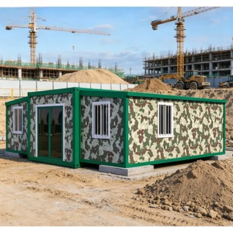 Double Wing Folding Room with Balcony Customizable Factory Direct Sales Hot Selling 20/30/40TF Container Room