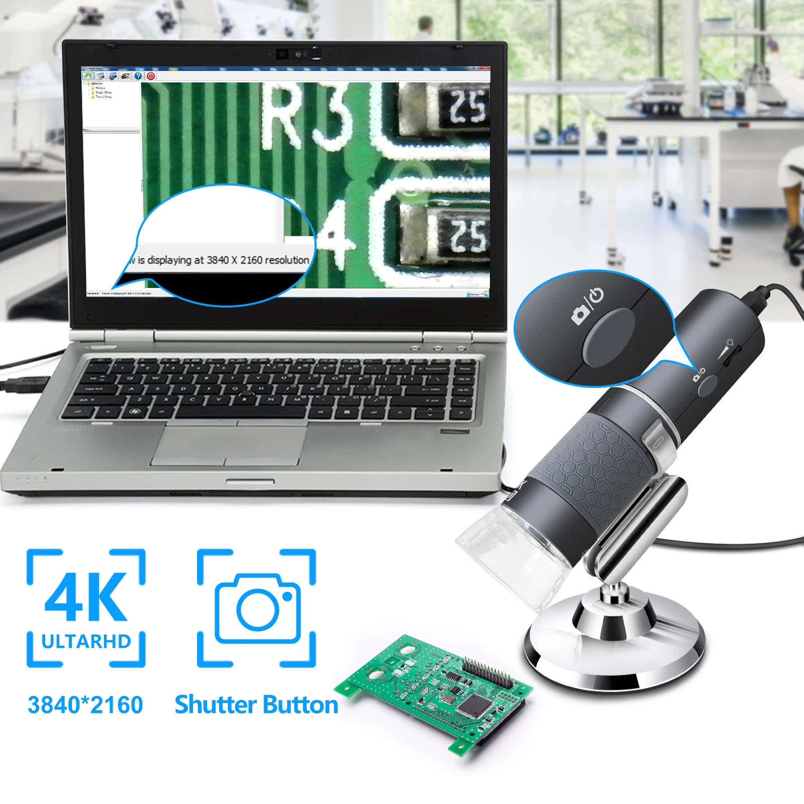 Mini HD 4K Wifi Digital Microscope Camera For Iphone Android 50 to 1000x USB Electronic Endoscope Compatible Cellphone Computer