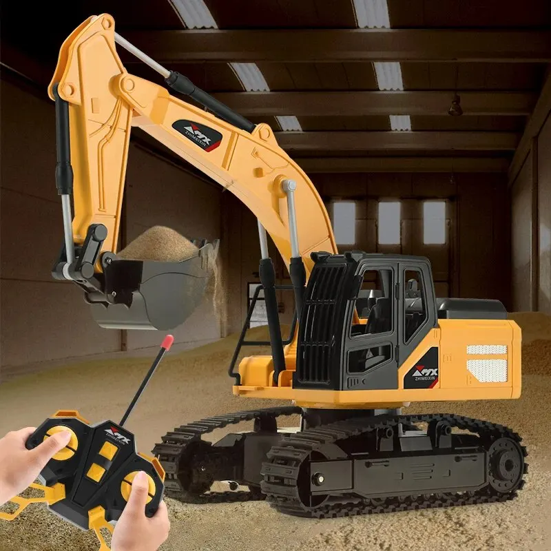 RC Excavator Dumper Car 2.4G Remote Control Engineering Vehicle Crawler Truck Excavator Toys for Boys Kids Christmas Gifts