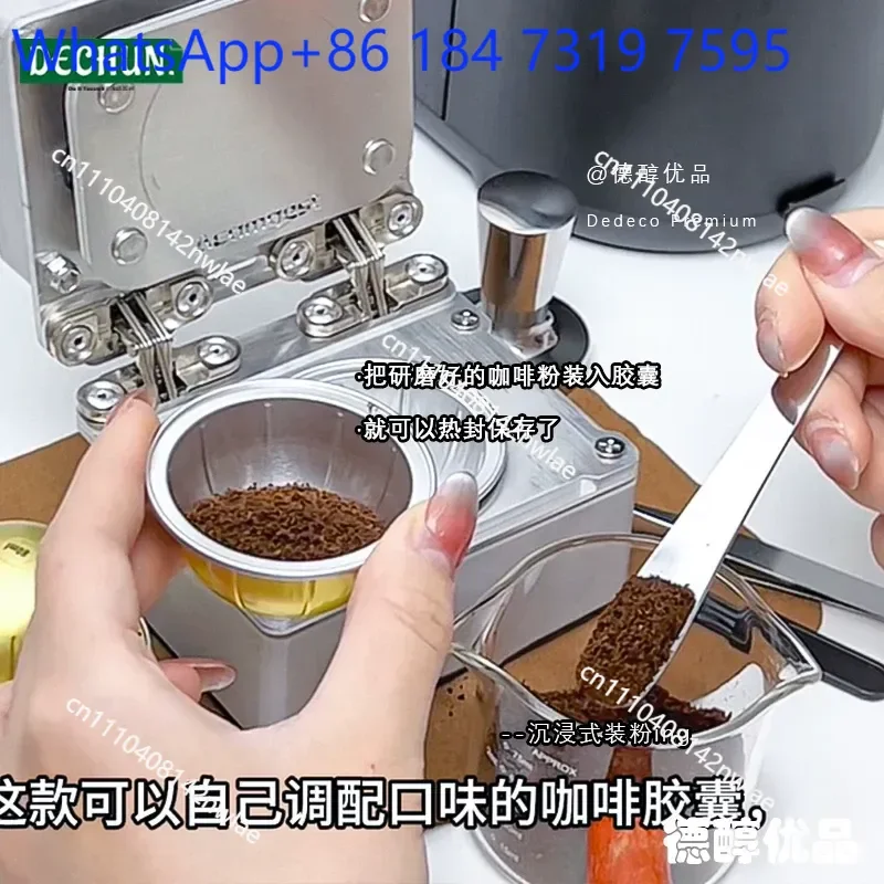 Aluminum Foil Heat Sealing Film for Vertuo Coffee Capsule Shell DIY Disposable Sealing Membrane Compatible with Capsule