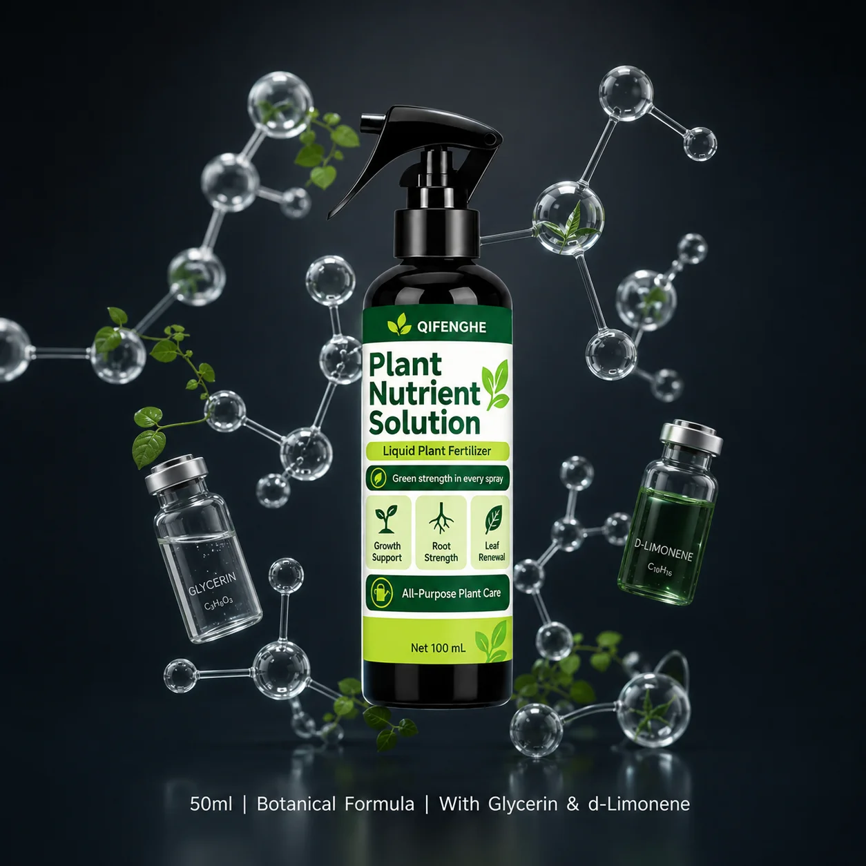 100ml Liquid Plant Food Universal Fertilizer for Indoor Plants Outdoor Garden Green Plants Root Strength Leaf Vitality Care Drop