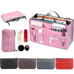 Women Make Up Cosmetic Bag Travel Handbag Nylon Large Container Make Up Case Organizer Bags Ladies Foldable Purse Clutch Bag