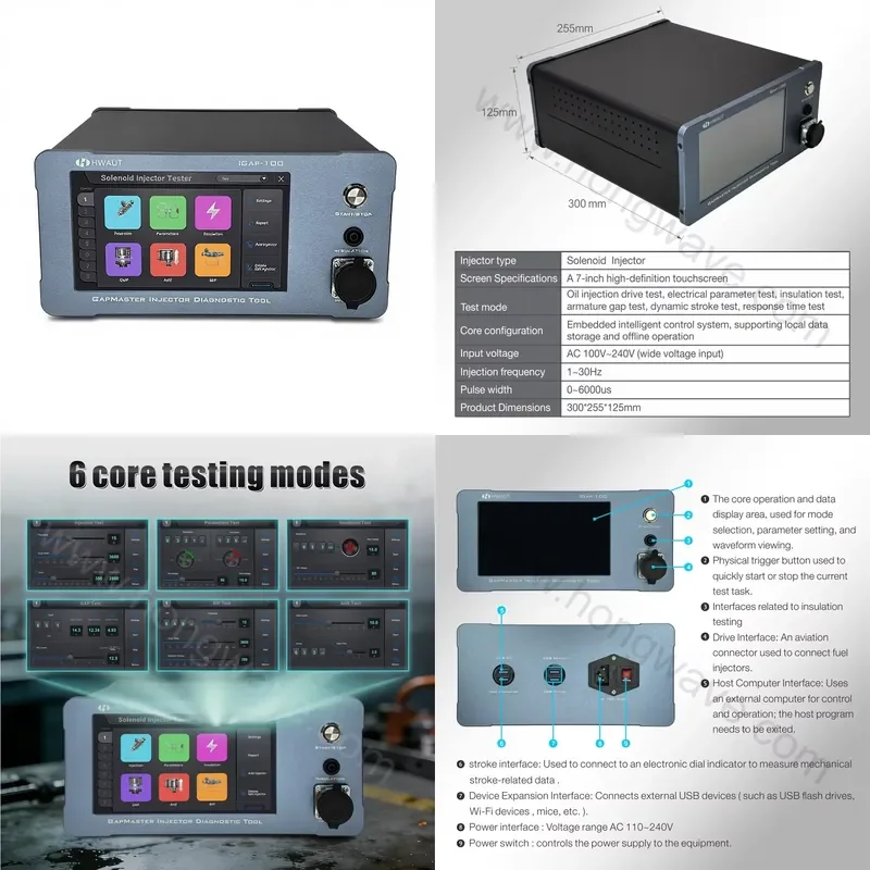 Hot Sell Valve V2 IGap-100 Portable Common Rail Injector for BIP AHE Solenoid Valve Pressure Resistance Tester