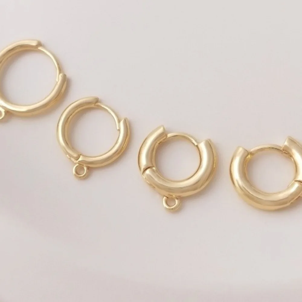 

Круглые серьги золотого цвета 14 карат с подтяжкой, подвесное кольцо, пряжка для ушей, серьги ручной работы «сделай сам», ювелирные изделия для ушей, аксессуары, материал