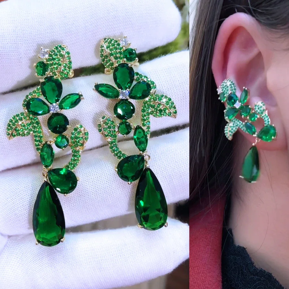 

Kellybola Luxury Trendy Water Drop Earrings Full Mirco Cubic Zirconia CZ Wedding Women Earring Fashion Jewelry Gift New Original