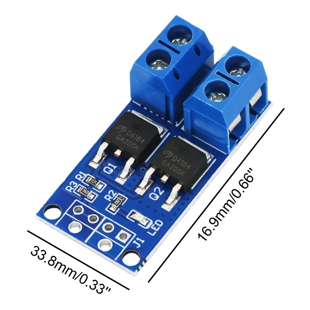 DC 5V-36V 15A Max 30A 400W Dual High-Power MOSFET Trigger Switch Drive PWM Regulator Adjustment Motor Speed Control Board Module