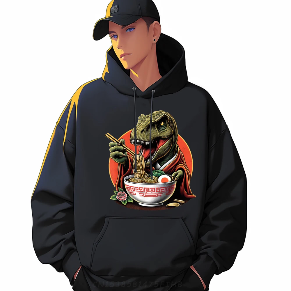 

Dinosaur Ramen T-Rex Kawaii Neko Rex Japanese Noodles Plain Sweatshirts Wholesale Sweatshirts For Men Man New In Sweatshirts