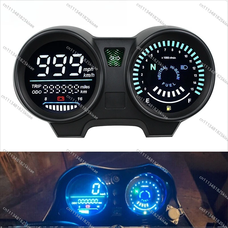 For Motorcycle Odometer Modified Assembly Electronic Tachometer CG125 Accessories, Motorcycle Digital Dashboard