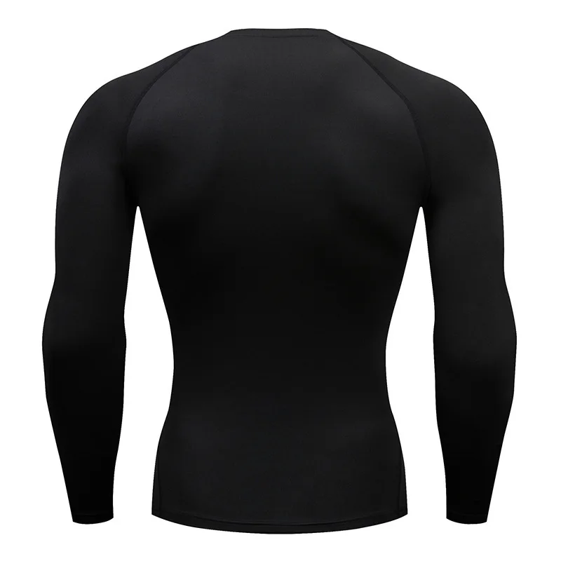 Męska koszulka sportowa Fitness Running Shirt Quick Dry Long Sleeve Compression Tops Tee Workout Training Sport Gym Shirt Rashgard Men