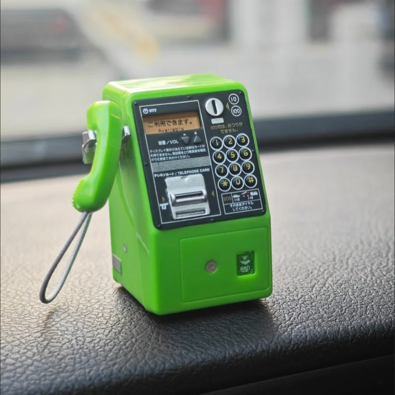 Miniature NTT Telegraph & Telephone Japan Style Mini Public Phone Model Gashapon DIY Accessories Dollhouse Decoration Loose Item